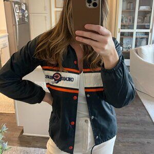 Vintage Chicago Bears Windbreaker Jacket Stahl Urban Large 80s 90s